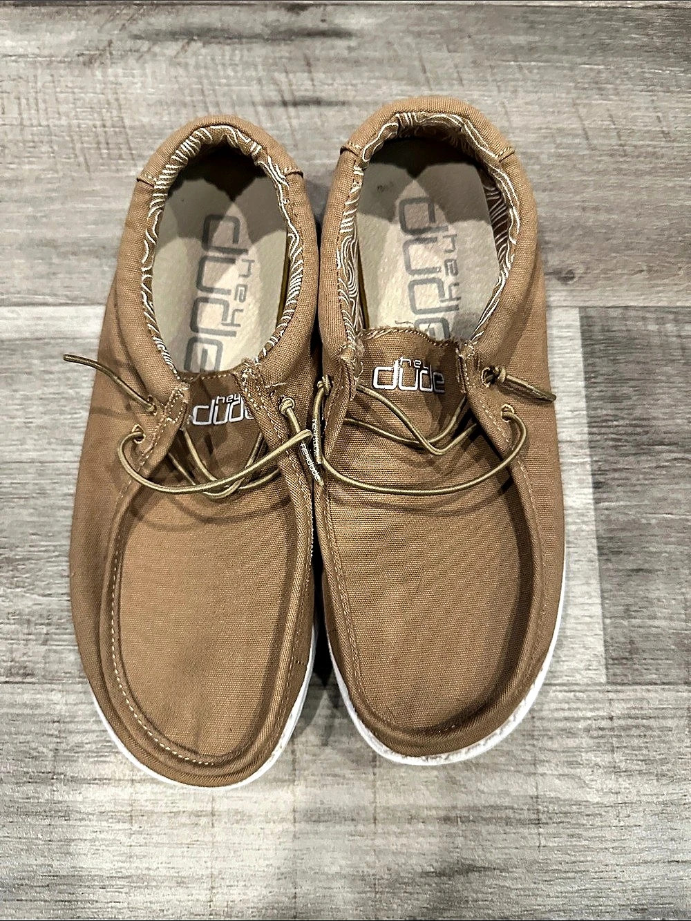 Hey Dude Wally Sox Brown Boat Shoes